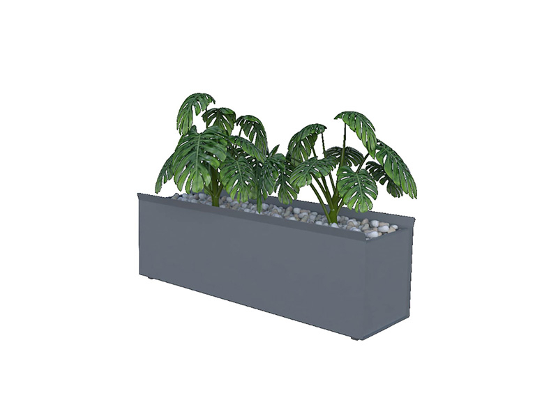 Jardinera metálica ancho 100 cm