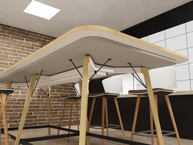 Mesa Twist Alta Madera