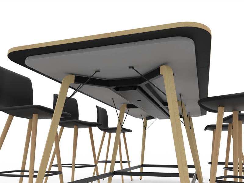 Mesa Twist Alta Madera