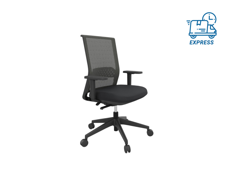 Silla Stay Respaldo Harlequin Negra